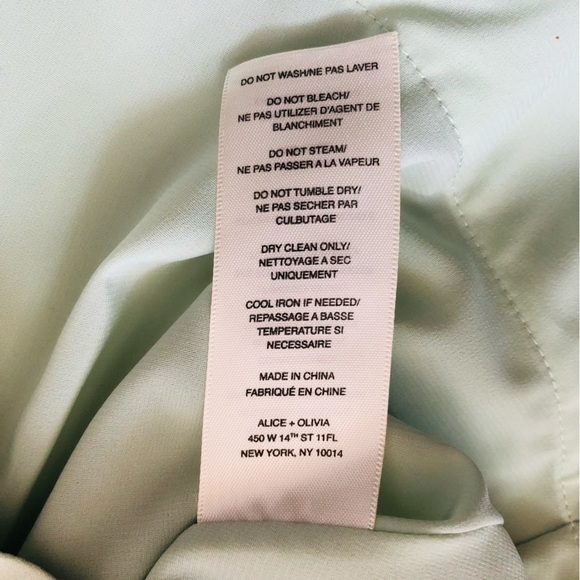 Alice + Olivia Nina Fit & Flare Dress in Mint Green Size 6 - Picture 9 of 14